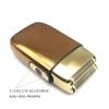 9900RPM USB Interface Cordless Electric Men's Professional Barber Razor LED Floating Double Knife Net Beard Trimmer Foil Male(Golden with Box) view 4