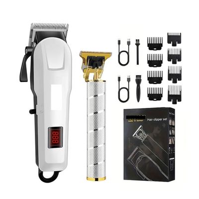 EWKYLSEM Hair Cutter Rechargeable Men's 3-Piece Oil Head Electric Trimmer Suitable for Home use Shaved Hair Salon(2-Set)