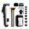 EWKYLSEM Hair Cutter Rechargeable Men's 3-Piece Oil Head Electric Trimmer Suitable for Home use Shaved Hair Salon(2-Set) view 2