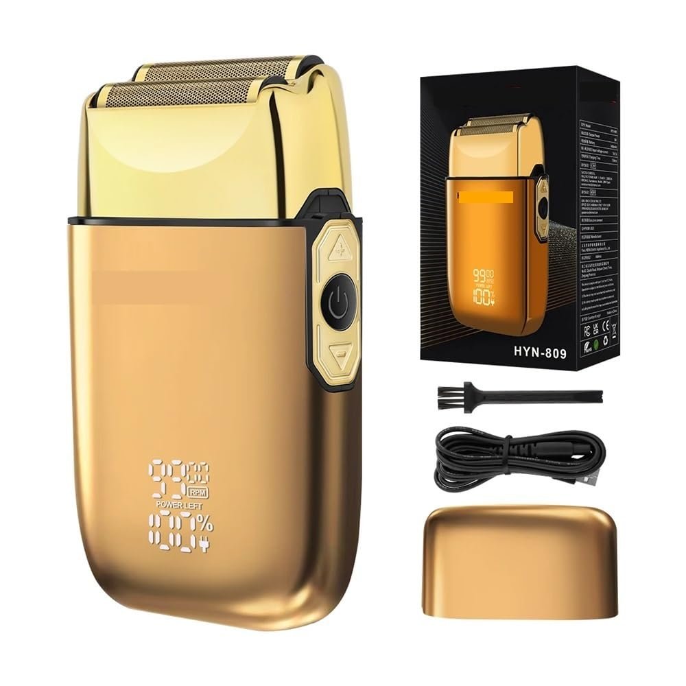 EWKYLSEM Hair Clipper Hair Cutting Professional Beard Trimmer Barber Shop Machine Electric Men's Clippers 809(Golden)