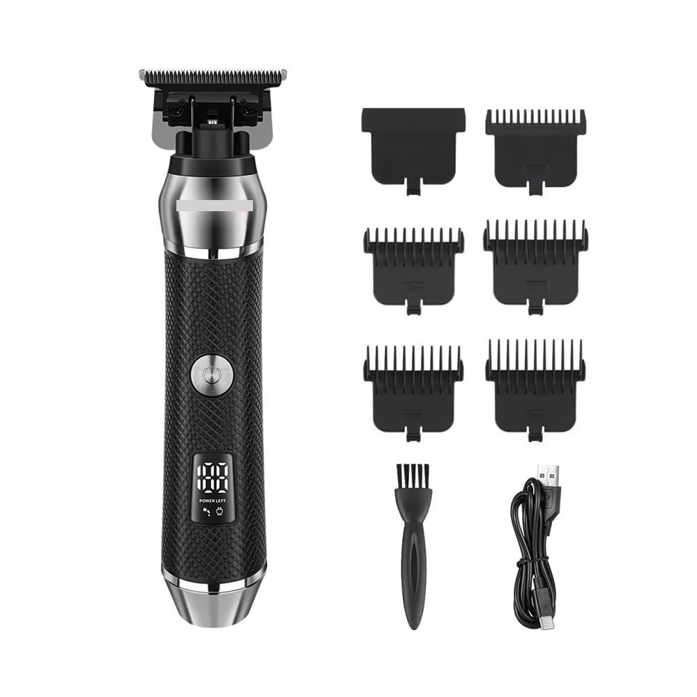 EWKYLSEM Hair Cutting Machine Hair Clipper Men's 2 Set Electric Professional Shaver Rechargeable USB Digital Display for Men Gift(Green)
