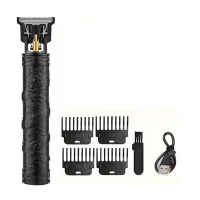 QICOQ Hair Trimmer New Professional Cutting Machine Electric Shaver Trimmers with LCD Display Men's Clipper(Red)