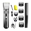 QICOQ Electric Hair Clipper Professional Trimmer Household Waterproof LED Display Men USB Charging Haircut Tools Set(Black-Set2) view 1