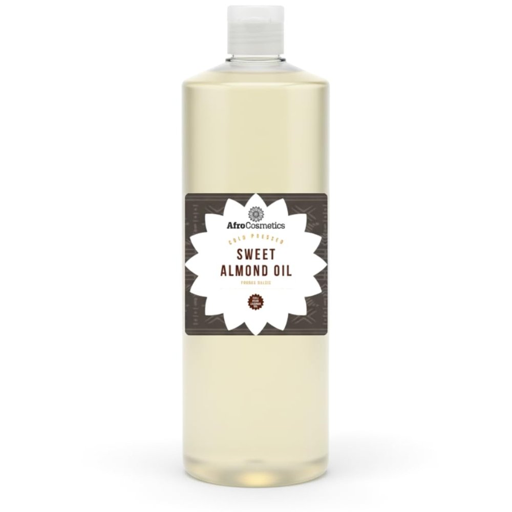 AFROCOSMETICS Sweet Almond Oil Natural Moisturizer for the body Cold Pressed 32 oz