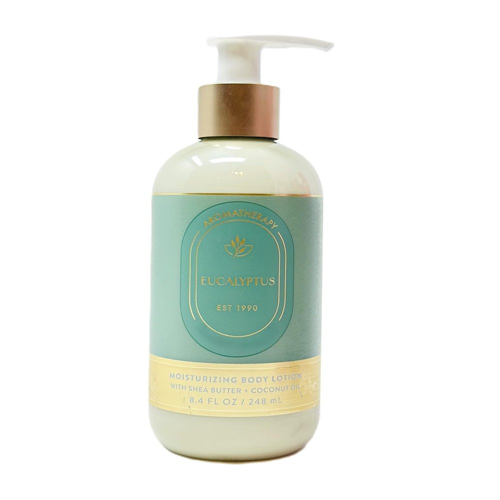 Bath and Body Aromatherapy Body Lotion Lightweight, fast absorbing and hydrating Pack of 1 (8 fl oz / 236 ml, Eucalyptus)