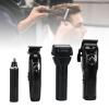 HETHLIF Hair Trimmer Kit, Clippers and Grooming Set for Men Women Kids, Cordless Barber Grade Haircut Machine with T Shaped Cutter, Lithium Ion Batteries, Hair Clippers and Trimmer Set (Black) view 3