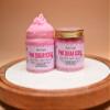 Blush Pink Sugary Body Scrub with Natural Oils for Smooth, Glowing Skin - Sweet Vanilla & Cotton Candy Scent - 13.5 fl oz view 3
