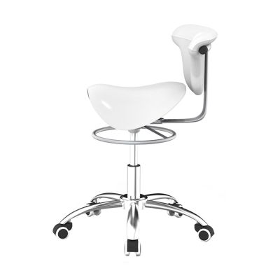 JAVPTAV Saddle Stool Chair with Pedal,Saddle Chair with Back Support,Adjustable Height,Loading Capacity 132ibs for Office Salon Shop(Color 1)