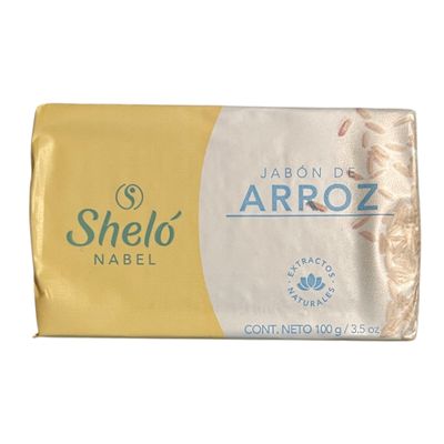 Shelo Nabel Rice Soap, Natural Bar with Rice Extract, 3.5 oz (100g), / Shelo Nabel Jabon De Arroz 100grs