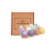QinCiao Soothing Bath Bombs Gift Set Handmade with Shea and Cocoa Butter for Dry Skin 12 Pieces/Box One Size view 1