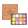 QinCiao Soothing Bath Bombs Gift Set Handmade with Shea and Cocoa Butter for Dry Skin 12 Pieces/Box One Size view 3