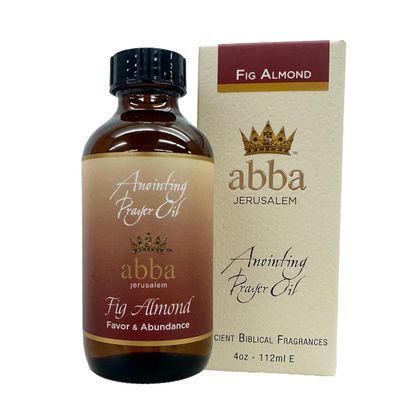 ABBA Oil FIG Almond 4oz Bottle ANOINTING Prayer Oil in Gift Box - ABBA Jerusalem