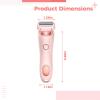 byepica Women's Electric Shaver, 2-in-1 Hair Removal & Bikini Trimmer with Led Display, Quick Charge Type-C, Dual Head Wet/Dry, Includes Guide Combs, view 2