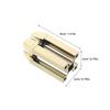Healvian 2pcs Gold Eyebrow Pencil Sharpener with Precision Slots Multi-Angle Flat Tip Cosmetic Tool for Eyebrow Eyeliner Lip Pencils Rust-Resistant Makeup Trimming Accessory for Travel and view 2