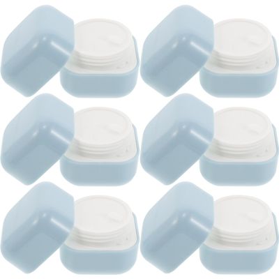 GANAZONO 10pcs Plastic Cosmetic Jars with Screw Lids and Inner Liners Refillable Travel Containers for Face Cream Lip Balm Toiletries Leakproof Lightweight Compact Skincare Storage