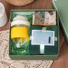 byepica Gift Set for Nurses: Double-Drinks Glass Cup, Coral Fleece Towel, Artistic Soap, Yellow Gift Box & Bag, Thoughtful Hugs for Him/Her view 4