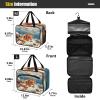 XYMZR Fish Underwater Travel Toiletry Bag for Women Men - Hanging Hook, Cool Design, Water-resistant, Makeup Essentials Organizer, Cosmetic Bag for Travel Accessories L view 2