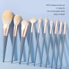 10PCS Makeup Brushes Set | Soft Fiber Hairs for Blush/Eye Shadow/Eyebrow | Makeup Brush Kit with Aluminum Handle for Beginners & Experts view 2