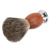 Shaving Brush for Men, Wooden Handle Beard Shaving Brush, Portable Ergonomic with Soft Synthetic, Elegant Salon Shaving Brush for Home Travel Grooming view 3