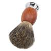 Shaving Brush for Men, Wooden Handle Beard Shaving Brush, Portable Ergonomic with Soft Synthetic, Elegant Salon Shaving Brush for Home Travel Grooming view 4