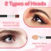 30 PCS Disposable Eyeshadow Applicator, Dual Sides Eye Makeup Applicators with Sponge Tip, 2 in 1 Eyeshadow Disposable Makeup Applicators for Women Make up Applicator view 4