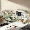 Oaque Clear Cosmetic Bag Set for Women Makeup Bag with Handle, 3 Pcs Travel Toiletry Bag Transparent Cosmetic Case Portable Make Up Organizer Bag for Essentials view 2