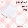 2Pcs Silicone Makeup Sponge, Clear Round Powder Puff with 1 Travel Case Washable Makeup Applicator for Women Girls Non-Absorbent Cosmetic Applicator for Foundation, Concealer, Cream, Blush view 3