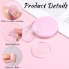 2Pcs Silicone Makeup Sponge, Clear Round Powder Puff with 1 Travel Case Washable Makeup Applicator for Women Girls Non-Absorbent Cosmetic Applicator for Foundation, Concealer, Cream, Blush view 4