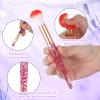10 PCS Crystal Glitter Makeup Brushes, Cute Makeup Brushes Face Cosmetics Blending Synthetic Brush Professional Glitter Brush for Foundation Concealer Shadow Blush Lip view 3