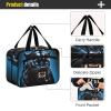 XYMZR Leopard Face Mouth Travel Toiletry Bag for Women Men - Hanging Hook, Cool Design, Water-resistant, Makeup Essentials Organizer, Cosmetic Bag for Travel Accessories L view 4