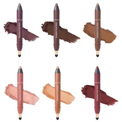 6PCS Shadow Liner,Shadow Liner Duo, Smolder Eyes Shadow Liners Duo, Long-Lasting Smudge-Proof, Gentle & Smooth Application, Smokey Eyes