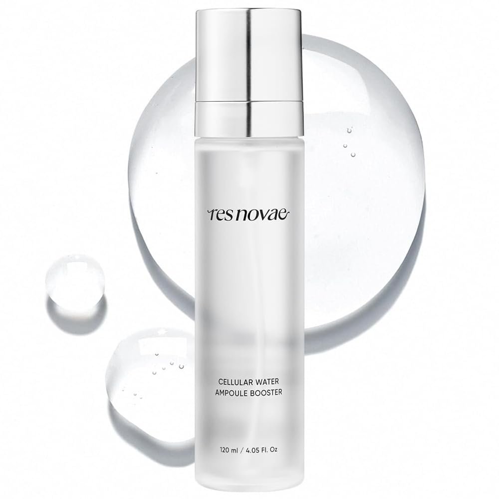 RESNOVAE Cellular Water Ampoule Booster Mist 120ml  Inducell Technology, Tomato Cell Water, Hydrating & Soothing Mist for Sensitive Skin, Pre-Ampoule Skin Prep Spray