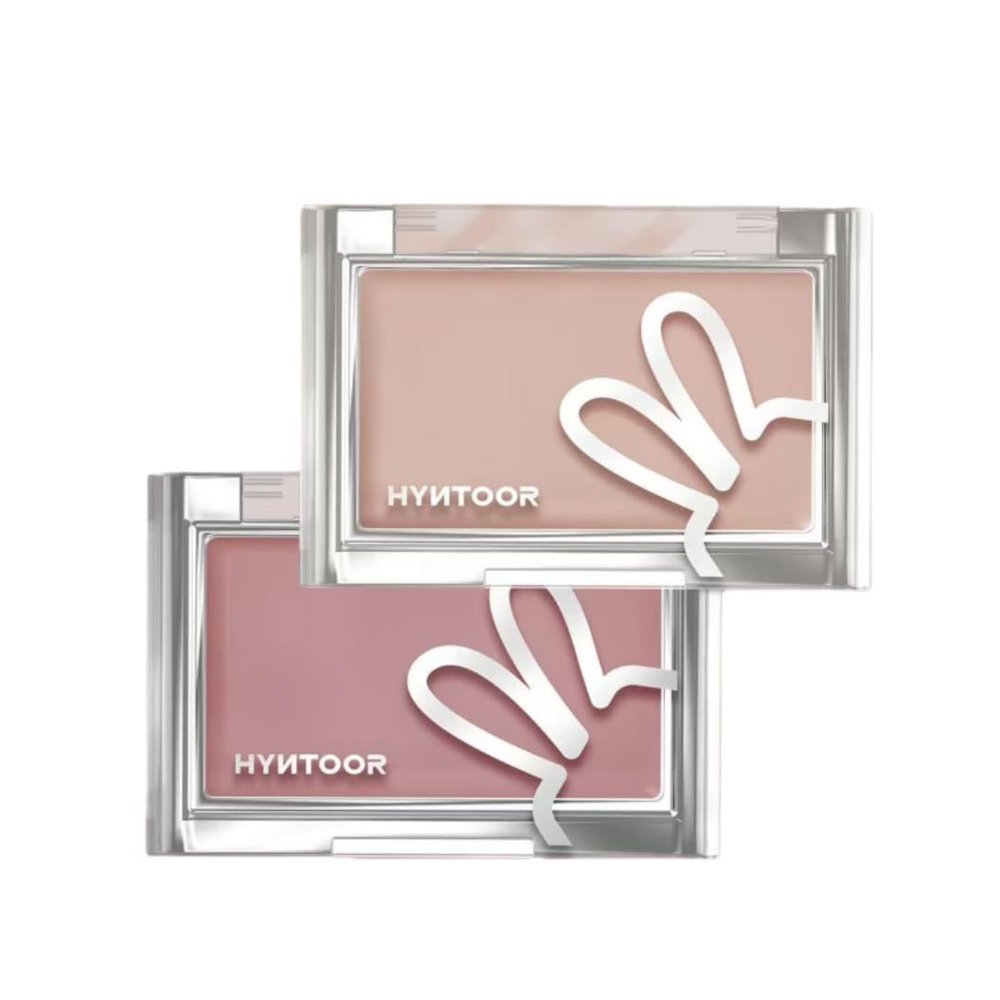 HYNTOOR 2-in-1 Cream Blush and Concealer, Long-Wearing Moisturizing Formula with High Coverage, Skin-Like Finish (MV01+NU10, 3G)