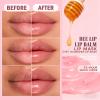 8 PCS Bee Lip Balm Honey Pot, Strawberry, Watermelon, Apple Lime, Cherry, Mint, Grapes & Peach Flavors Honey Sleeping Lip Balm Bulk, Moisturizing Lip Mask Overnight Reduces Lip Lines, Cracked Lip Care view 4