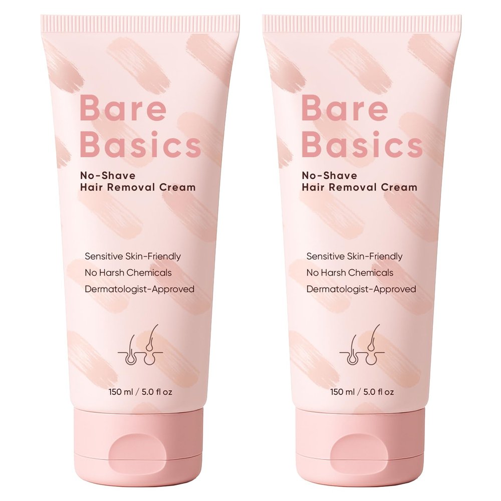 Bare Basics No Shave Hair Removal Cream - Effortless Hair Removal, Long-Lasting Smoothness, Sensitive Skin-Friendly - 150ml/5.0fl oz (2)