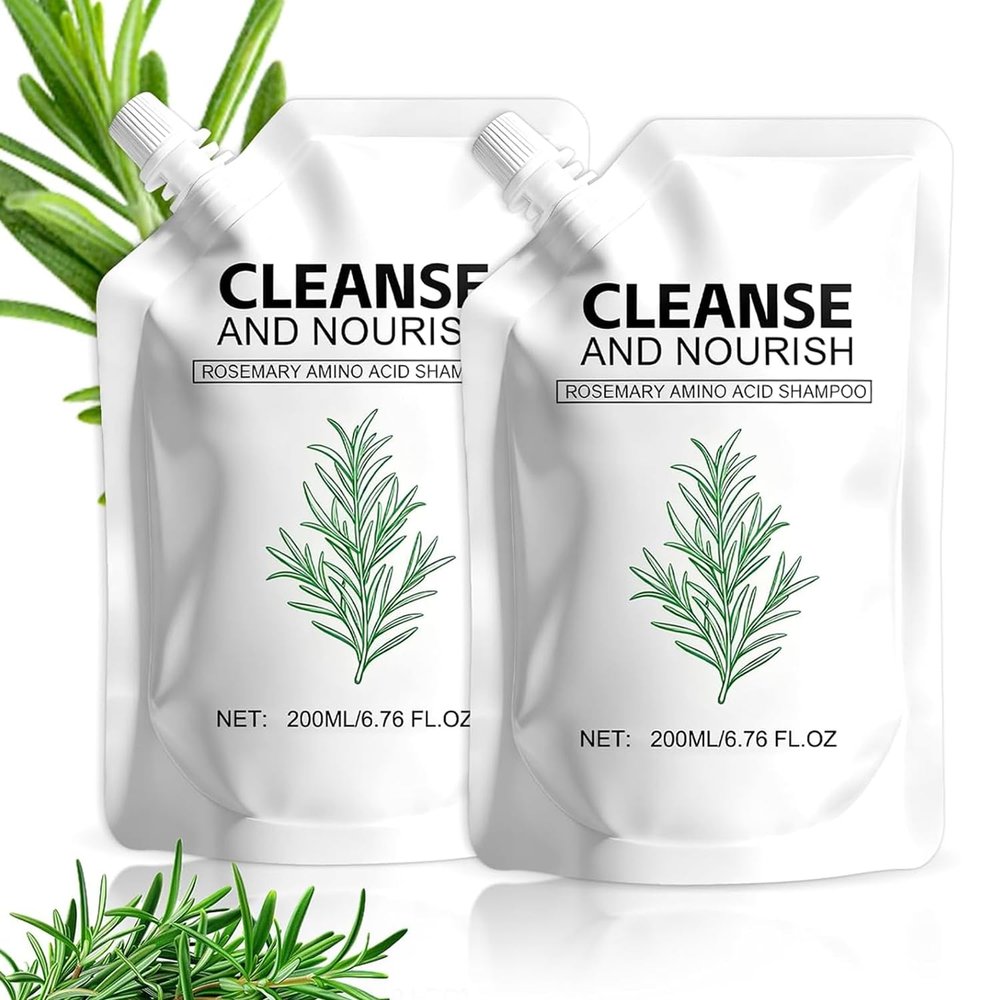 2PCS Rosemary Amino Acid Shampoo, Hair Growth Shampoo for Thinning Hair for Women and Men, with Gentle Formula, Moisturizing and Nourishing, Strengthening Scalp