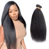 Kinky Straight Human Hair Bundle Yaki Straight Bundles Human Hair 30 32 34" view 1