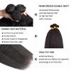 Kinky Straight Human Hair Bundle Yaki Straight Bundles Human Hair 30 32 34" view 3