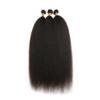 Kinky Straight Human Hair Bundle Yaki Straight Bundles Human Hair 30 32 34" view 4