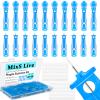 MixS Live Sterile Pimple Needle Kit - 80 pcs 0.3mm Ultra-Fine Acne Needles + 108 Dots Acne Pimple Stickers - Effective Blemish & Blackhead Removal Tools for Clear Skin view 1