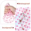 12 PCS Reusable Shower Cap Waterproof Plastic Shower Hair Cap for Women Reusable Waterproof Elastic Showercap for Travel, Bath, Bathtub Bath, Women, Men, 6 Types view 4