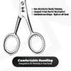MUSI 4 Inch Eyebrow Scissors - Muti-purpose Small Scissors for Mustache, Beard, Nose Hair, Nail, Ear & Eyelash Trimming - Professional Stainless Steel Mini Grooming Scissors for Men Women with Comb view 4