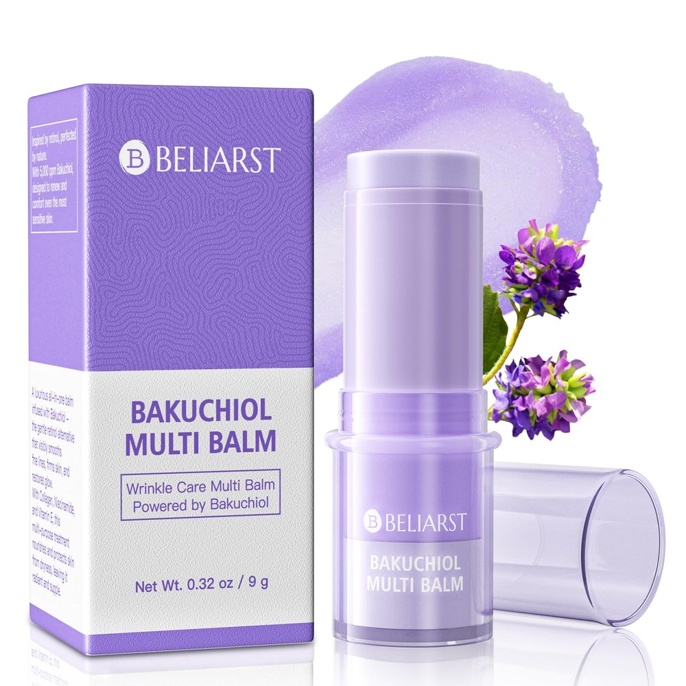 Bakuchiol Eye Balm Stick - Under Eye Cream for Dark Circles and Puffiness, High Potency Retinol Alternative Smooths Fine Lines & Wrinkles for Sensitive Skin, Vegan Moisturizer Stick (0.32oz/9g)