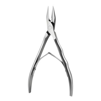boxoon 5.1 in / 13 Cm Cuticle Nippers, Stainless Steel with Straight Edge and Wave Handle