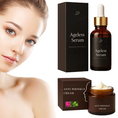 Ageless Serum, Retinol Anti-Wrinkle Cream  Firming & Lifting Face Moisturizer, Reduces Fine Lines, Restores Elasticity, Deep Hydration for All Skin Types (1.7 oz)