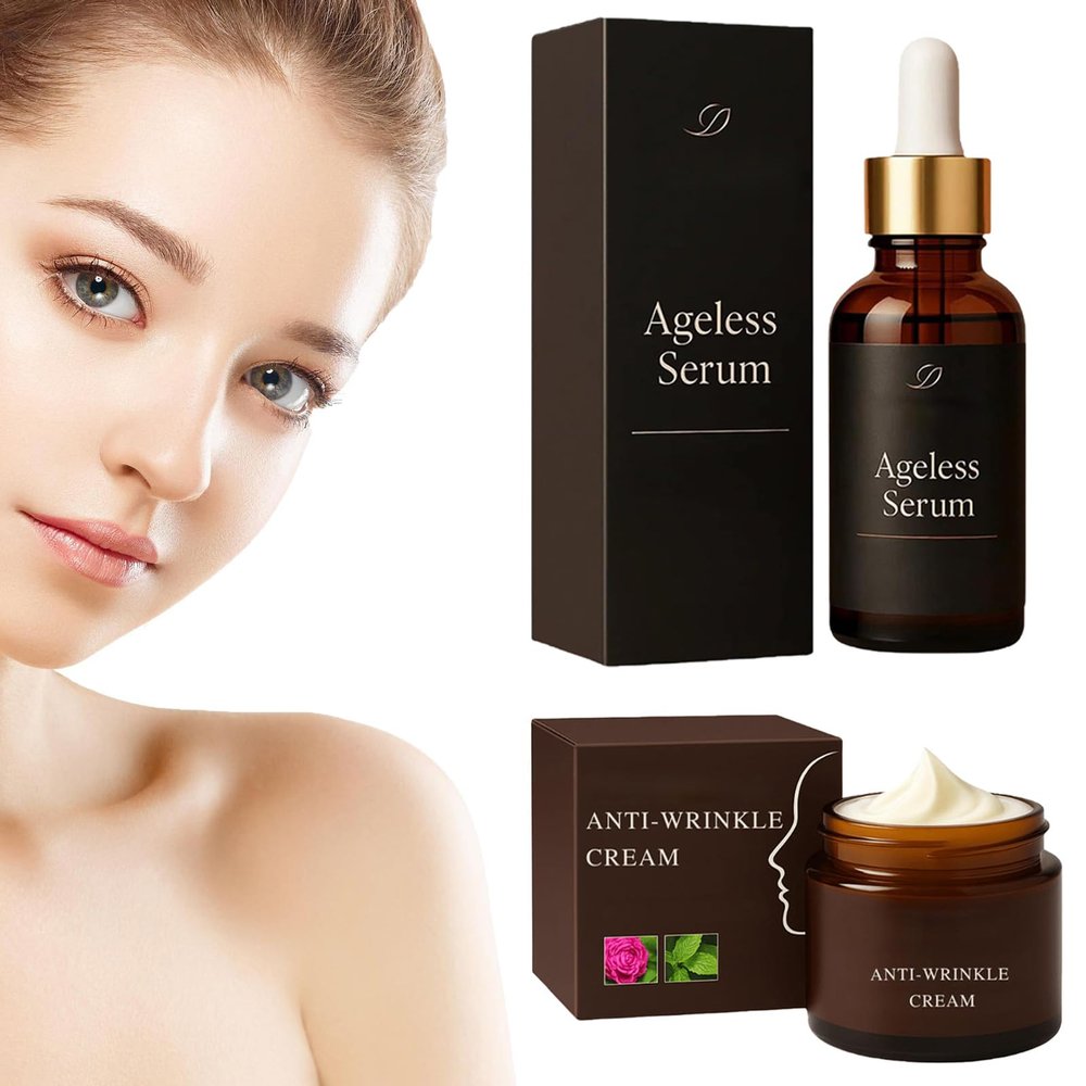 Ageless Serum, Retinol Anti-Wrinkle Cream  Firming & Lifting Face Moisturizer, Reduces Fine Lines, Restores Elasticity, Deep Hydration for All Skin Types (1.7 oz)
