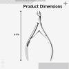 boxoon Precision Nail Cutter, Cuticle Nippers Steel Professional, 4.1 in / 10.6 Cm, 0.07/34 G, Grip Comfortable with, Dead Skin Removal for Ideal, Salon and Home Use for view 3