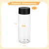24PCS Plastic Bottles with Caps, 12 oz Clear Empty Sensory Juice Bottles, Reusable PET Plastic Liquid Containers, Leak-proof Water Bottles for Milk, Beverage view 2