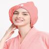 Microfiber Hair Towel Cap, Quick Drying, 380 Thread Count, Soft Absorbent Wrap for Curly Thick Hair, Pack of 1 (Pink) view 4