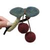 Autumn Winter Cherry Hair Clip, Large Twist Claw for Thick Looking Hair and Secure Updos view 1